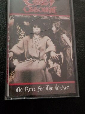 Vintage Ozzy Osbourne "No Rest For The Wicked"  Cassette Tape